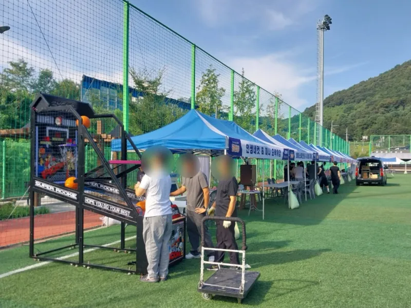 창원 합성동 광합성 축제 키디랜드 오락기 설치 사례